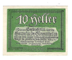 **notgeld   Austria   Siezenheim  10 Heller  996.1a - Oesterreich