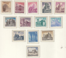 SPANIEN  1627-1634, 1636-1640, Postfrisch **, Burgen Und Klöster, 1966 - Unused Stamps