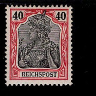 Deutsches Reich 60 Germania Mint MLH * - Unused Stamps