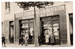 Devanture Du Magasin " Société Economique D'Alimentation " . Rue Sébastien Gryphe. Carte Photo Animée - Lyon 7