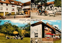 73854256 Rengshausen Knuellwald Pension Am Lingelbach Pferdekutsche Garten Rengs - Autres & Non Classés