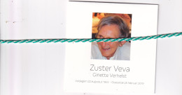 Zuster Vera (Ginette Verhelst), Veldegem 1943, Oostende 2019. Foto - Obituary Notices