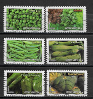 - France 2012  Oblitéré Autoadhésif  N°  739 - 740  - 741 - 744 - 747 - 749   -   Les Légumes - Used Stamps