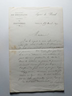 1893 LYCEE De VESOUL ACADEMIE DE BESANCON CABINET Du PROVISEUR  (élève RAPENNE Haute-Saone 70) - Diploma's En Schoolrapporten