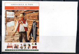 POLONIA POLAND POLSKA 1983 VISIT OF POPE JOHN PAUL II VISITA DEL PAPA GIOVANNI PAOLO IN POLONIA COVER UNUSED NUOVA - Unused Stamps