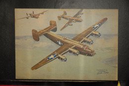 CP,  ILLUSTRATEUR, Louis Petit, Avion, CONSOLIDATED B 24 LIBERATOR, Collection Des Avions Alliés - 1939-1945: 2nd War