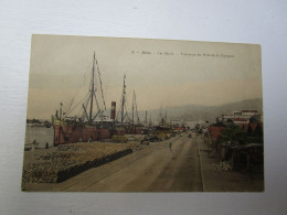 ALGERIE BONE LES QUAIS VUE PRISE DU PONT DE LA CIGOGNE PAQUEBOT - Annaba (Bône)