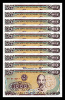 Vietnam Bundle Taco 100 Banknotes 1000 Dong 1988 Pick 106a Small Serial Sc Unc - Viêt-Nam