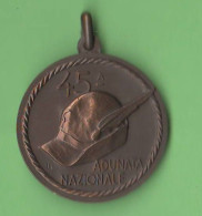 Alpini 1972 Milano 45° Adunata 150° Fondazione Corpo Alpini ANA Medaglia Bronzo - Italie