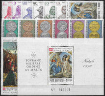 1978 SMOM Complete Year 16v.+1MS MNH - Otros & Sin Clasificación