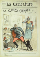 La Caricature 1882 N°153 Corps D'Armée Draner Trock 20ème Siècle Robida - Tijdschriften - Voor 1900