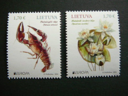 Europa CEPT. Crayfish, Water Lily # Lietuva Litauen Lituanie Litouwen Lithuania # 2024 MNH #1 - Lituania