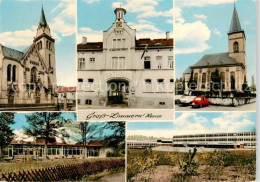 73853658 Gross-Zimmern Hessen Kirche Rathaus Schulen  - Sonstige & Ohne Zuordnung