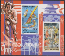 Olympics 1984 - Volleyball - DJIBOUTI - S/S Imperf. De Luxe MNH - Sommer 1984: Los Angeles