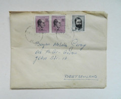 TURKEY. Kemal Ataturk And AHMET Vefik Pasha Stamped And Franked Envelope Sent To Germany - Interi Postali