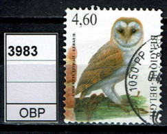 België OBP 3983 - Vogel, Oiseaux, Kerkuil, Chouette Effraie - Oblitérés
