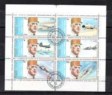 SHARJAH - DE GAULLE - AVIATION - 1972 - M/S - B/F - Oblitéré - 1er Jour - CTO - - Sharjah