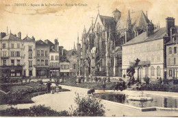 CPA - TROYES - SQUARE DE LA PREFECTURE - EGLISE ST URBAIN - Troyes