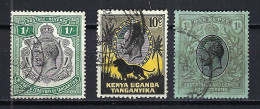 KENYA, OUGANDA & TANGANYIKA Ca.1935: Lot D'obl. - Tanganyika (...-1932)