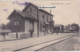 Cpa Dept 60 - Francastel - La Gare (voir Scan Recto-verso) - Autres & Non Classés