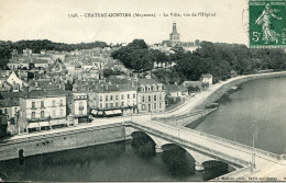 CPA -  CHATEAU-GONTIER - LA VILLE, VUE DE L'HOPITAL (1908) - Chateau Gontier