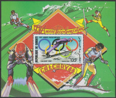 Olympics 1988 - Ski Jump - DJIBOUTI - S/S Perf. De Luxe MNH - Hiver 1988: Calgary