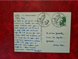 Carte Cachet LA ROCHELLE HOTEL DE VILLE 1984 - Cartas & Documentos