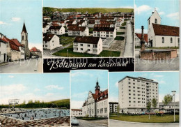 73853529 Boetzingen Teilansichten Wohnsiedlung Hochhaus Kirche Brunnen Freibad B - Bötzingen