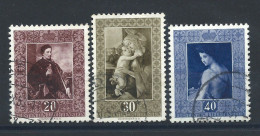 Liechtenstein N°268/70 Obl (FU) 1952 - Reproduction De Tableaux - Ongebruikt