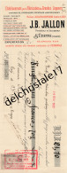 42 0524 SAINT ETIENNE LOIRE 1909 Éts Pour Fabrication De Grandes Liqueurs J.B JALLON Succ BONNARD Rue Marengo à REYNAUD - Wechsel