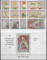 1977 SMOM Complete Year 12v.+1MS MNH - Autres & Non Classés