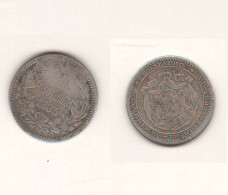 Bulgaria 50 Stotinki 1883 Bulgarie Silver Coin Bulgarien - Bulgaria