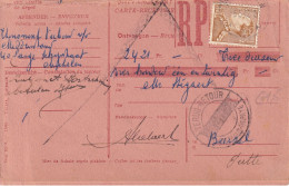 Carte - Récépissé  Belgique - Covers