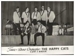 Y28973/ The Happy Cats Tanz + Show Orchester Foto AK 1969 - Zangers En Musicus