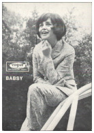 Y28958/ Sängerin Babsy   Autogrammkarte 60er Jahre - Zangers En Musicus