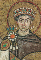 AD87 Ravenna - Basilica Di San Vitale - Busto Dell'Imperatore Giustiniano Mosaico Mosaique Mosaic Mosaik / Non Viaggiata - Ravenna