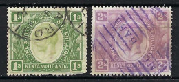KENYA, OUGANDA & TANGANYIKA Ca.1922-27: Lot D'obl. - Altri & Non Classificati