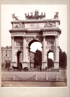 C2776/ Milano Arco Della Parc  Italien Foto Fotograf Sommer, 25 X 20 Cm Ca.1880 - Non Classés