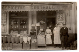 Devanture De " L'Epicerie Centrale ". Maison Soussia. Carte Photo Animée - Villeurbanne