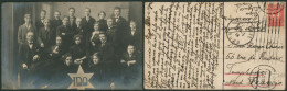 Carte Photo - Groupe De Personnes En Costumes (symbole IDO) Origine Riga > Templeneuve (France). - Rusia