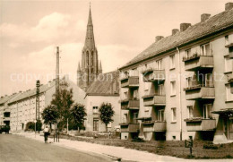 73853359 Demmin Mecklenburg Vorpommern Neubauten An Der Frauenstrasse Kirchturm  - Demmin