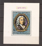 LP 829 Romania -1973- Aniversari IV - Dimitrie Cantemir - Colita Dantelata, Nestampilat - Altri & Non Classificati