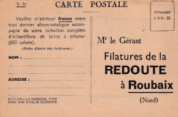 59. ROUBAIX . Publicité Des Filatures De La Redoute . Cécile Sorel Dans Les Gorges De La Chiffa Prés D'Alger - Roubaix