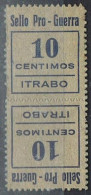 Pareja Sellos ITRABO (Granada) 10 Cts Pro Guerra, Guerra Civil , Invertido Tête Beche ** - Verschlussmarken Bürgerkrieg
