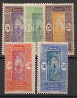 DAHOMEY - 1922 - N°YT. 61 à 65 - Série Complète - Neuf * / MH VF - Unused Stamps