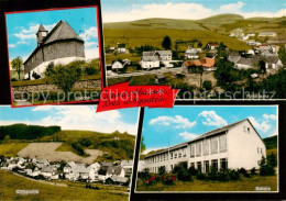 73853083 Wunderthausen Bad Berleburg Kirche Panorama Ortspartie Schule  - Bad Berleburg