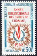 TIMBRE TAAF N° 27 Année Internationale Des Droits De L'Homme - Unused Stamps