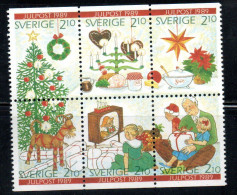 SWEDEN SVERIGE SVEZIA SUEDE 1989 CHRISTMAS NATALE NOEL WEIHNACHTEN NAVIDAD BLOCK MNH - Neufs