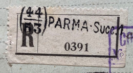 PARMA SUCC.1 Lineare + GULLER 21/1/26 SU L.1 GIUBILEO - CARTOLINA OSPIZI CIVILI DI PARMA  Per FONTEVIVO - Storia Postale