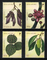 SINGAPORE 2024 ENDANGERED FLORA OF LOWLAND DIPTEROCARP FORESTS, FLOWER, SET 4V, MINT, MNH (**) - Singapur (1959-...)